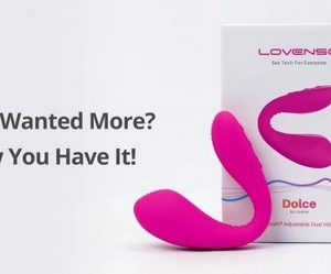 Lovense Dolce Remote control dual-ended vibrator for clitoris & G-spot