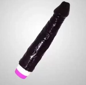 Black Vibrating Dildo