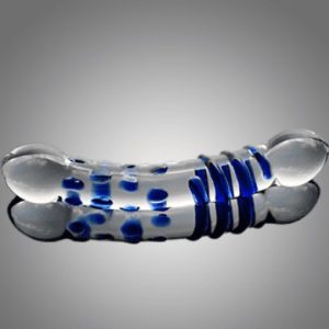 Double Ended C Shape Glass Dildo