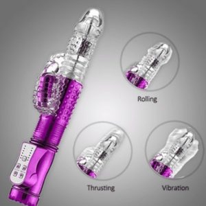 Rechargeable Rabbit Vibrator Thrusting Dildo
