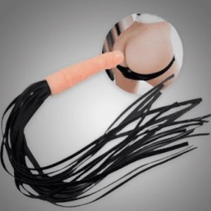 Spanking Dildo with Whip Flogger