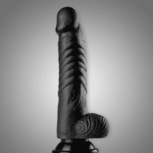 Spiral Black Realistic 7 Inch Dildo