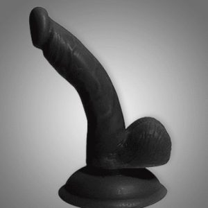 Black Flexible C Shape Realistic Dildo