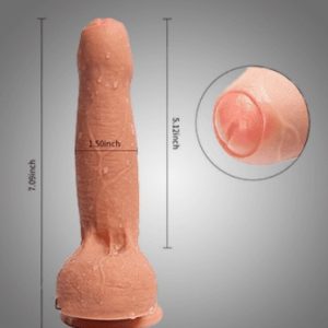 Dual Layer Foreskin Uncut Realistic Dildo