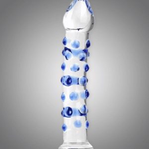 Glass Dildo with Extra Dots
