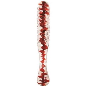 Sweetheart Swirl Glass Dildo