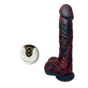 The Bed Rocker Silicone Thrusting Dildo with Remote