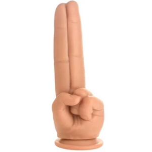 The Pleaser Double Finger Silicone Dildo